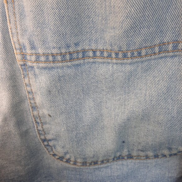 VTG Sostanza Jacket Mens Large Blue Denim Workwear Button Pockets Cotton Rancher - Picture 4 of 7